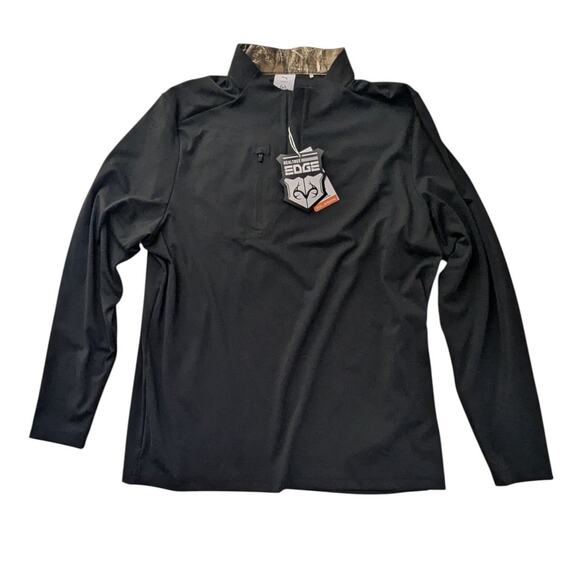 Puma Men's Large Realtree Collar Golf 1/4 Zip Long Sleeve Pullover Shirt $130 - Picture 1 of 4